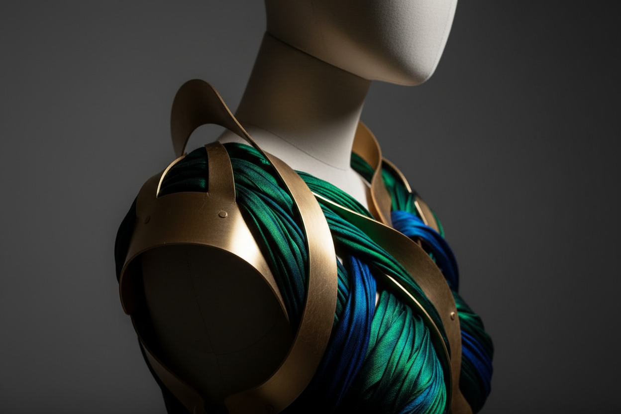 Close-up éditorial mode luxe