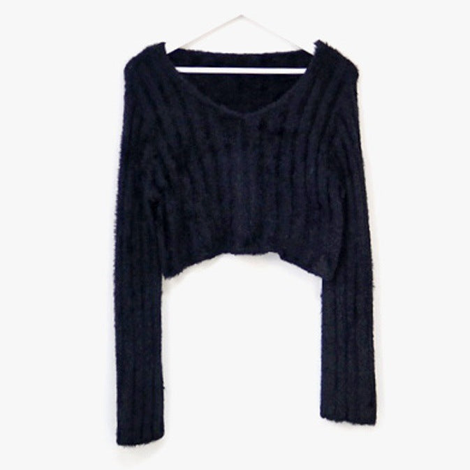 Pull Femme Tricot Manches Longues – Style Élégant Taille Unique 4 Coloris