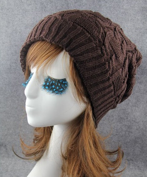 Bonnet Laine Épais Femme Loose Pile – 6 Coloris 28x23cm Hiver Confort