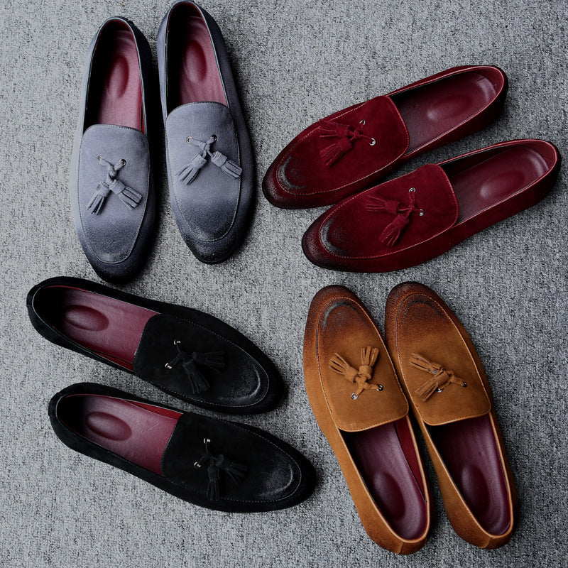 Mocassins Bateau Homme Cuir Doublure Agneau – Talon Profilé Mariage Banquet