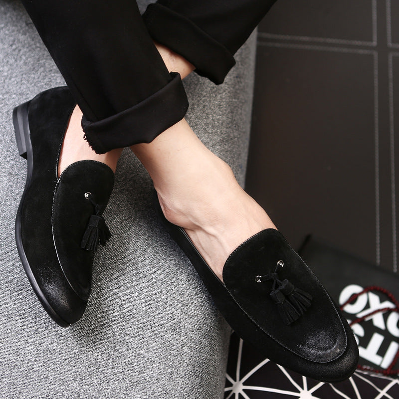 Mocassins Bateau Homme Cuir Doublure Agneau – Talon Profilé Mariage Banquet