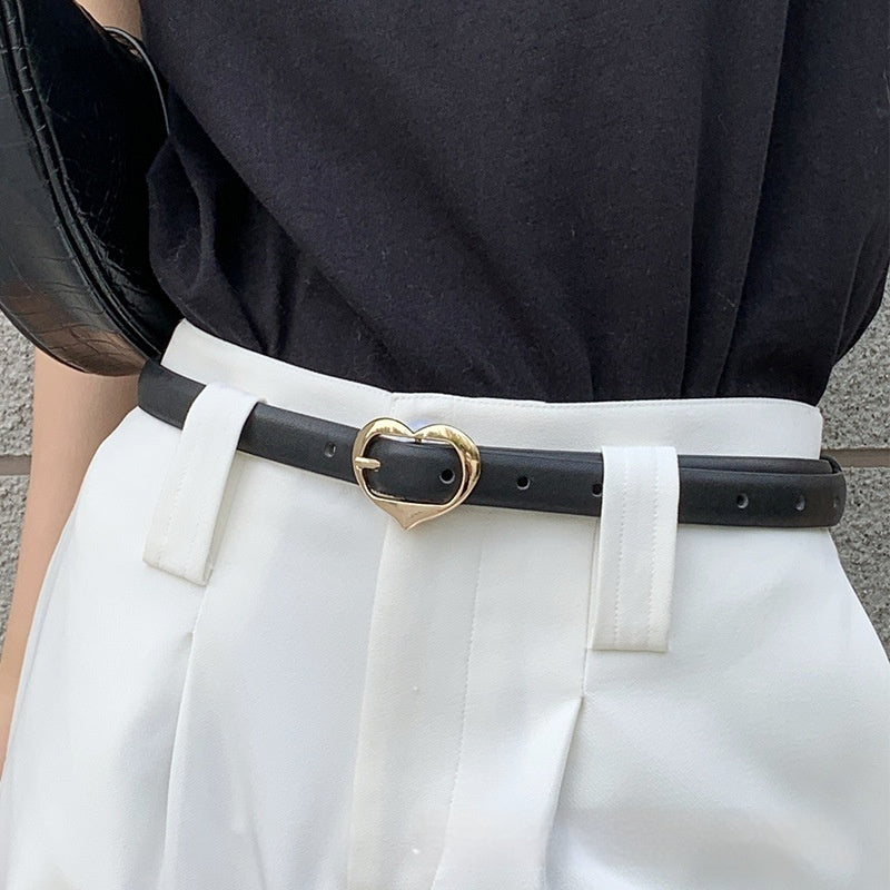 Ceinture Femme Cuir PU Style Harajuku – 6 Modèles Boucle Ardillon Slim 90-120cm