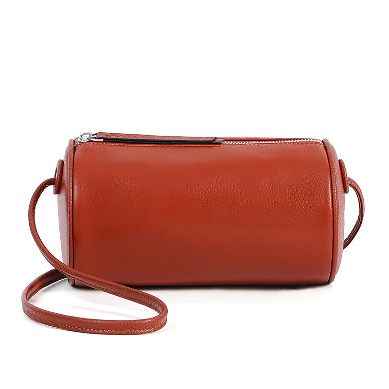 Mini Sac Rolo Bandoulière Femme Cuir – Sac Cylindrique Zip 6 Coloris
