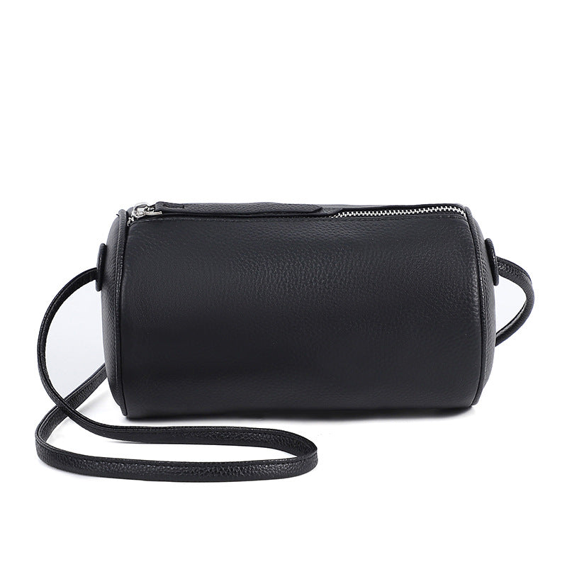 Mini Sac Rolo Bandoulière Femme Cuir – Sac Cylindrique Zip 6 Coloris