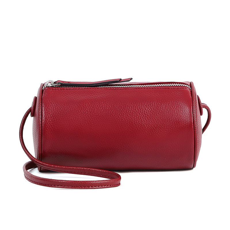 Mini Sac Rolo Bandoulière Femme Cuir – Sac Cylindrique Zip 6 Coloris