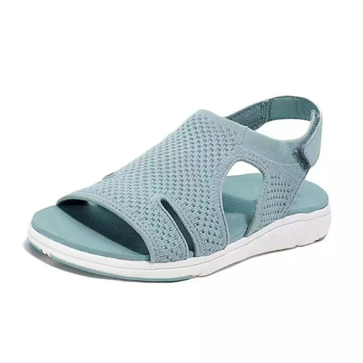 Sandales Femme Maille Respirante Sangle Croisée Réglable – Style Japonais Légères Cuir Semelle