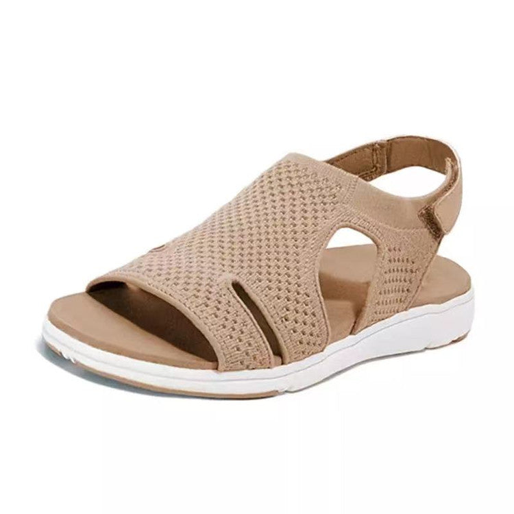 Sandales Femme Maille Respirante Sangle Croisée Réglable – Style Japonais Légères Cuir Semelle