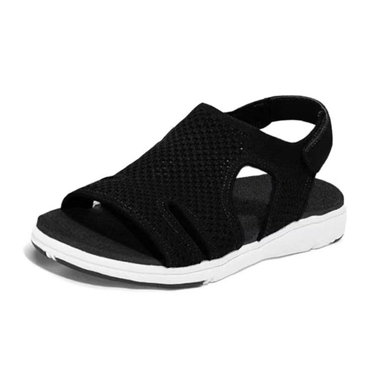 Sandales Femme Maille Respirante Sangle Croisée Réglable – Style Japonais Légères Cuir Semelle