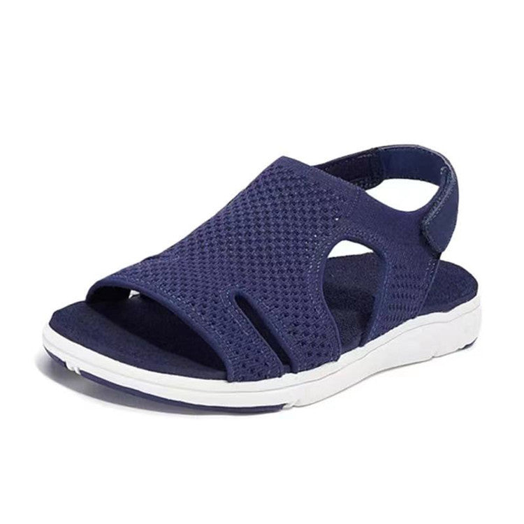 Sandales Femme Maille Respirante Sangle Croisée Réglable – Style Japonais Légères Cuir Semelle