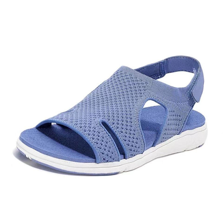 Sandales Femme Maille Respirante Sangle Croisée Réglable – Style Japonais Légères Cuir Semelle