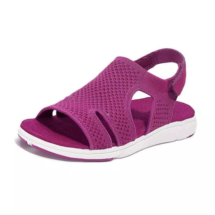 Sandales Femme Maille Respirante Sangle Croisée Réglable – Style Japonais Légères Cuir Semelle