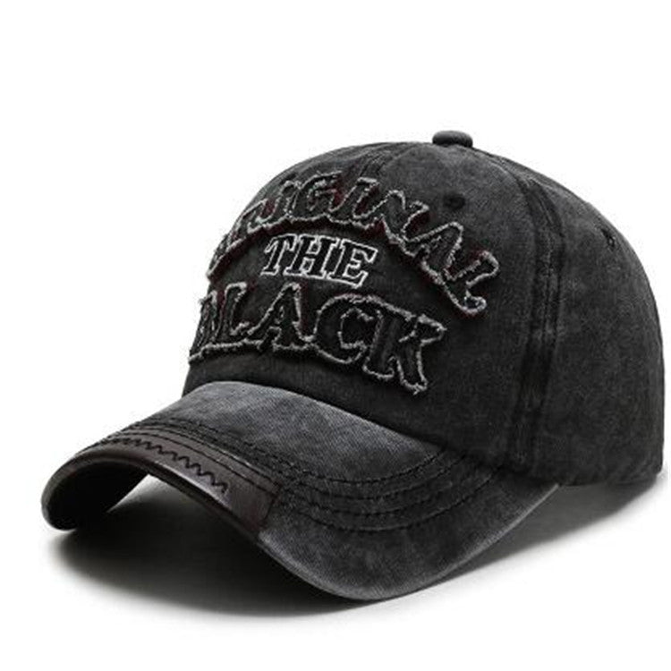 Casquette Baseball Homme Coton Lettre – Visière Courte Conique