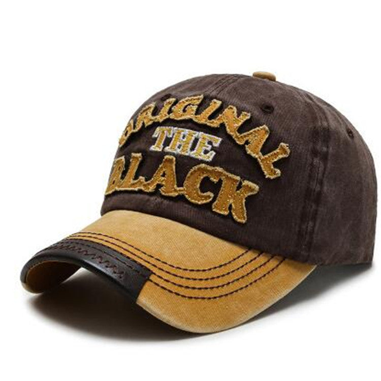 Casquette Baseball Homme Coton Lettre – Visière Courte Conique