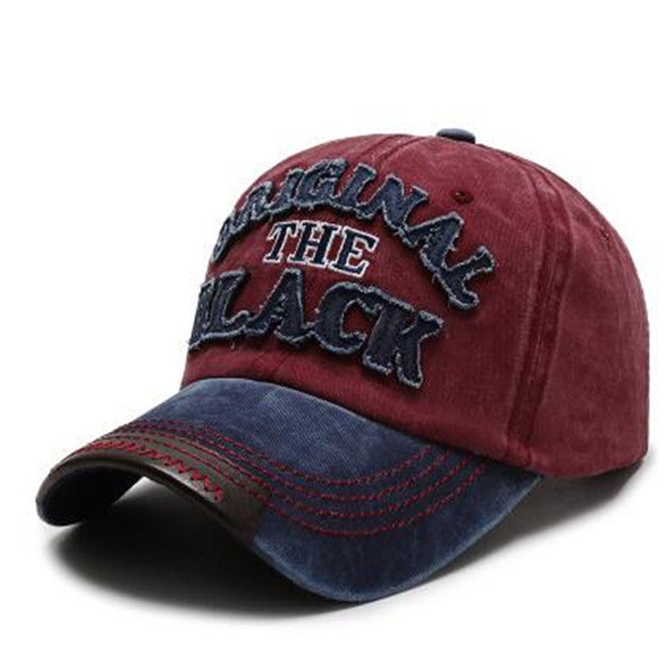 Casquette Baseball Homme Coton Lettre – Visière Courte Conique