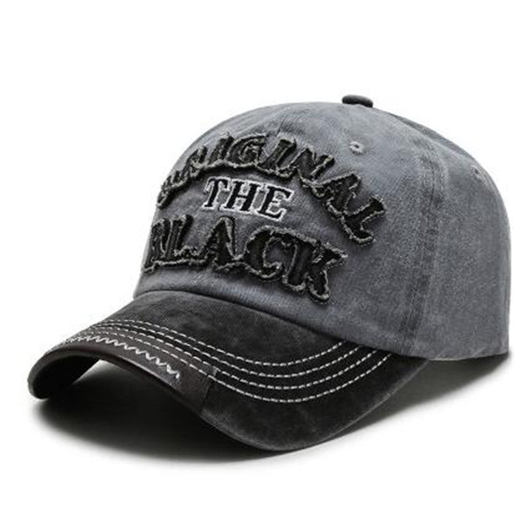 Casquette Baseball Homme Coton Lettre – Visière Courte Conique
