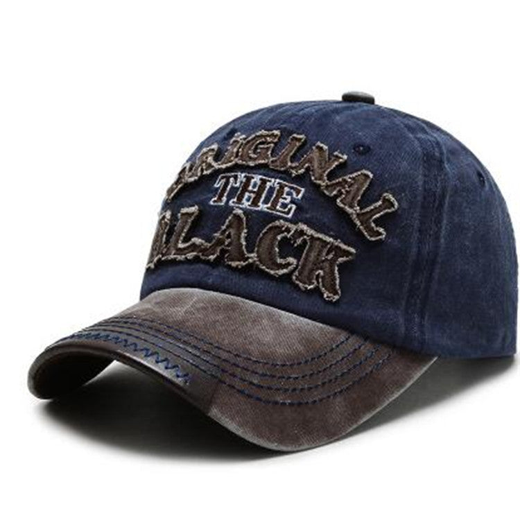 Casquette Baseball Homme Coton Lettre – Visière Courte Conique