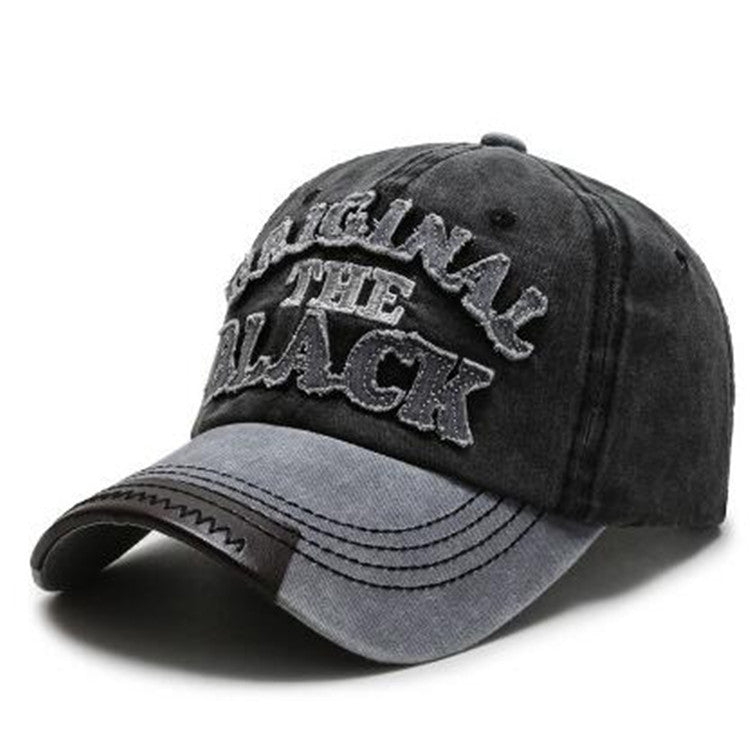 Casquette Baseball Homme Coton Lettre – Visière Courte Conique