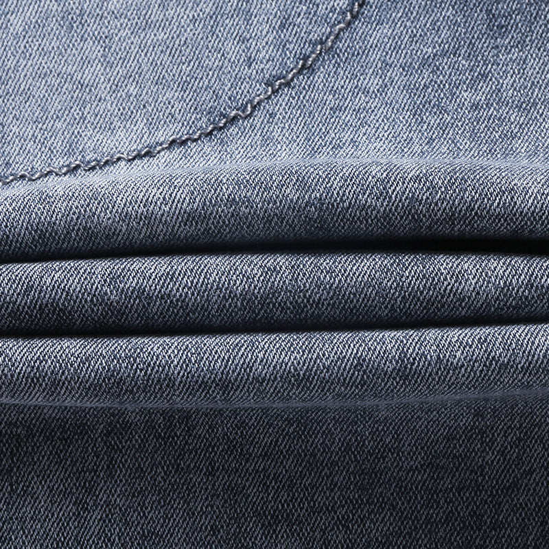 Jean Large Harlan Rétro Homme Coton Style Coréen – Jambe Large Bleu Gris