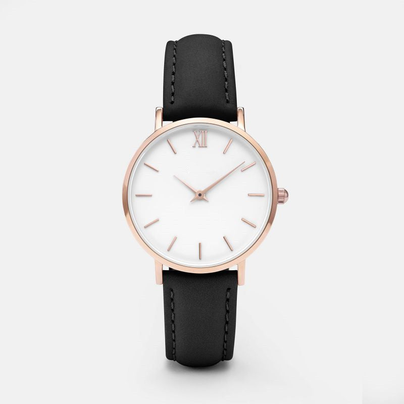 Montre Quartz Femme Bracelet Cuir PU – Cadran Carré 13 Coloris Tendance