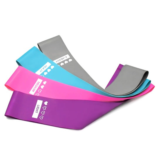 Bande Élastique Mini Yoga Fitness – 4 Niveaux Résistance Pilates Musculation