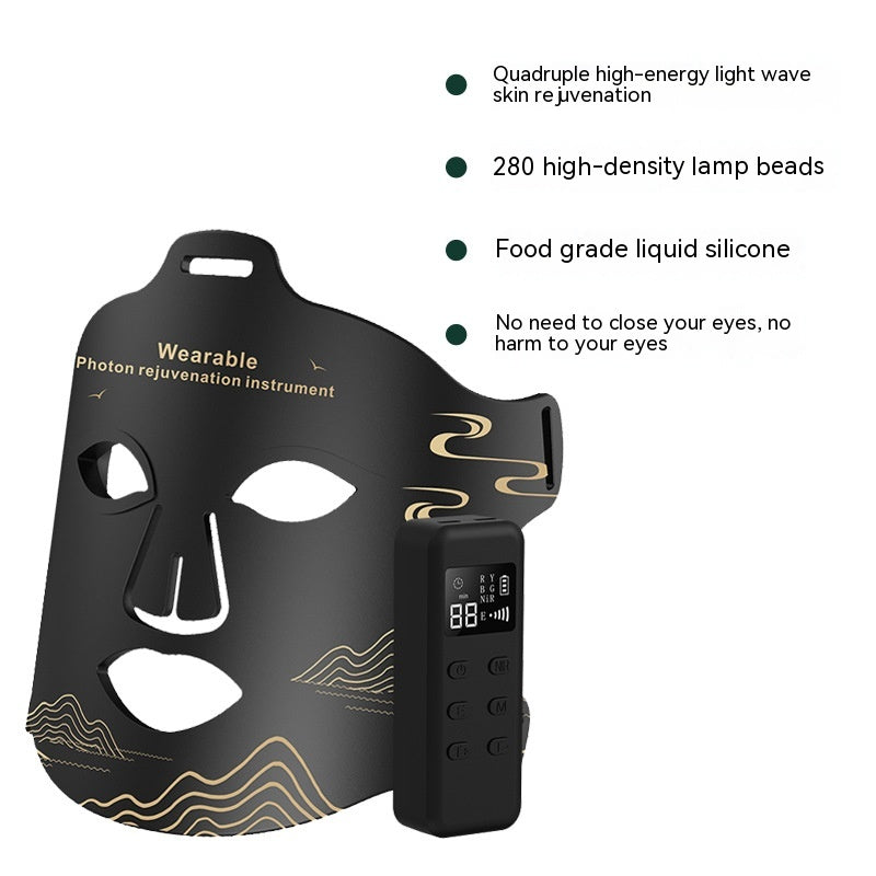 Masque LED Photothérapie Infrarouge – Appareil Beauté Rajeunissement Peau