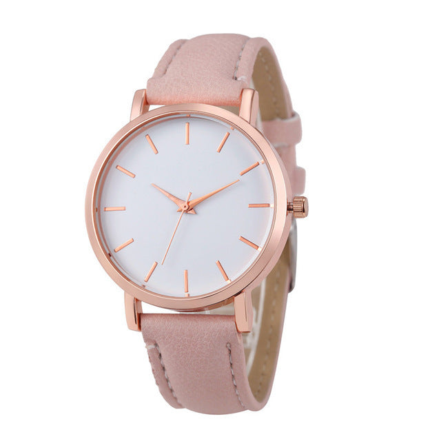 Montre Quartz Femme Bracelet Cuir PU – Cadran Carré 13 Coloris Tendance