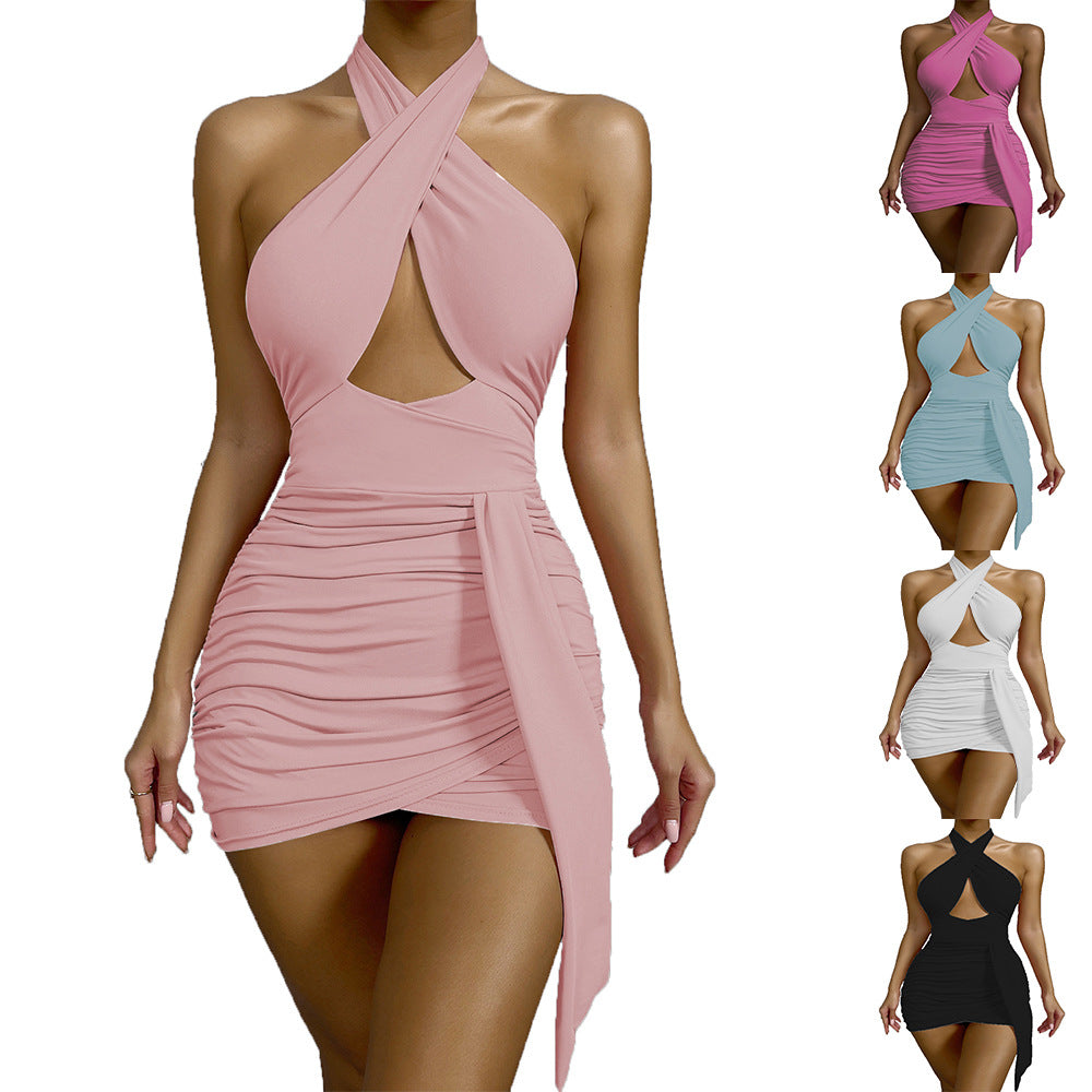 Robe Moulante Femme Polyester Sexy – 5 Coloris S-3XL Tableau des Tailles