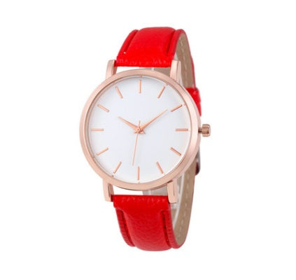 Montre Quartz Femme Bracelet Cuir PU – Cadran Carré 13 Coloris Tendance