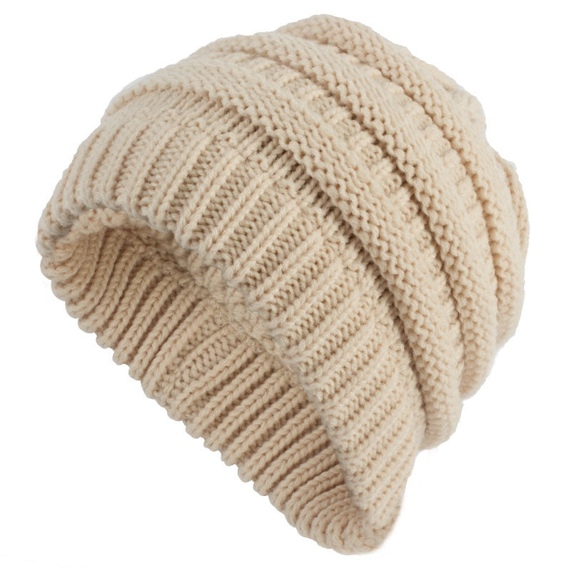 Bonnet Queue de Cheval Femme Tricot Acrylique