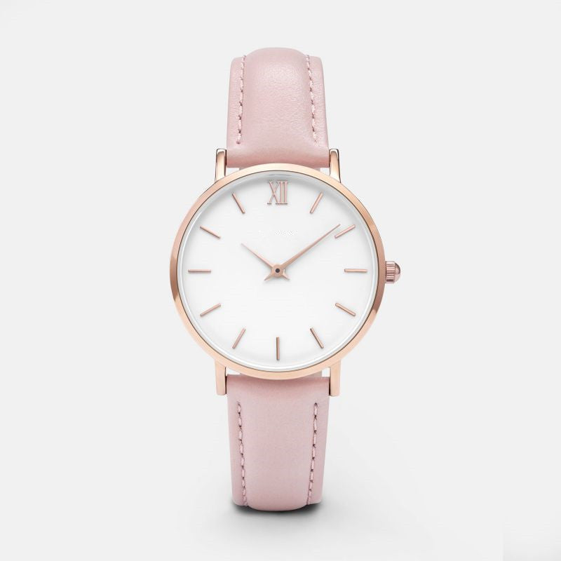 Montre Quartz Femme Bracelet Cuir PU – Cadran Carré 13 Coloris Tendance