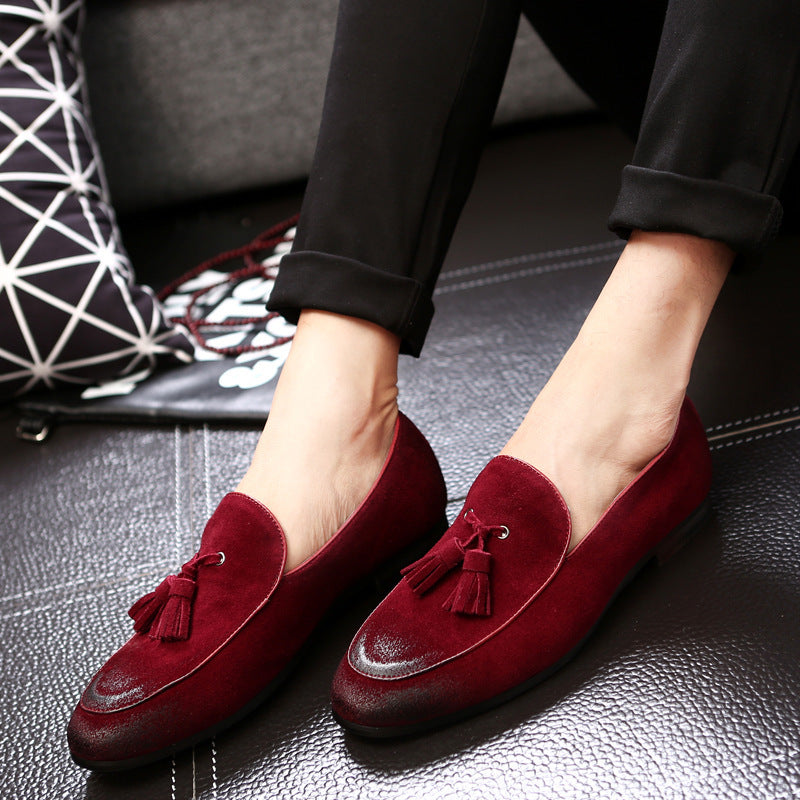 Mocassins Bateau Homme Cuir Doublure Agneau – Talon Profilé Mariage Banquet