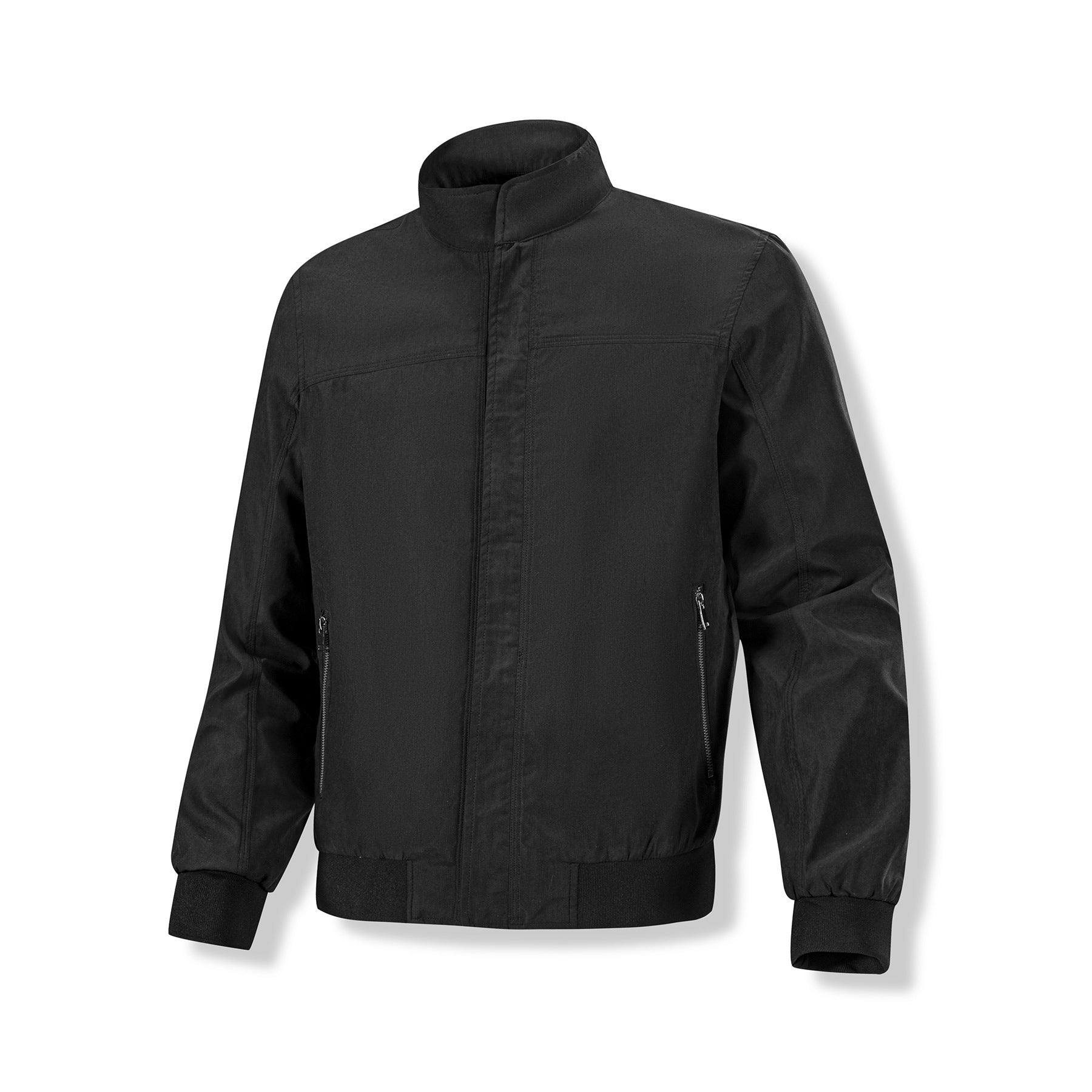 Veste Homme Col Mao Zippée – Style Coréen Velours Côtelé