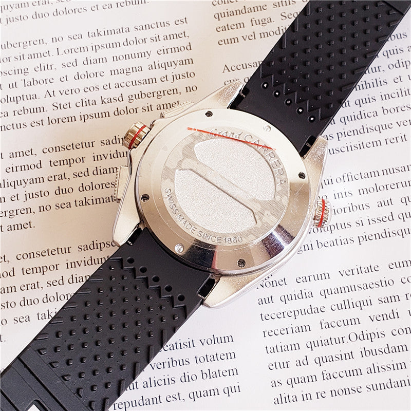 Montre Mécanique Homme – Cadran Rond 43mm Verre Plexi Boucle Ardillon Acier
