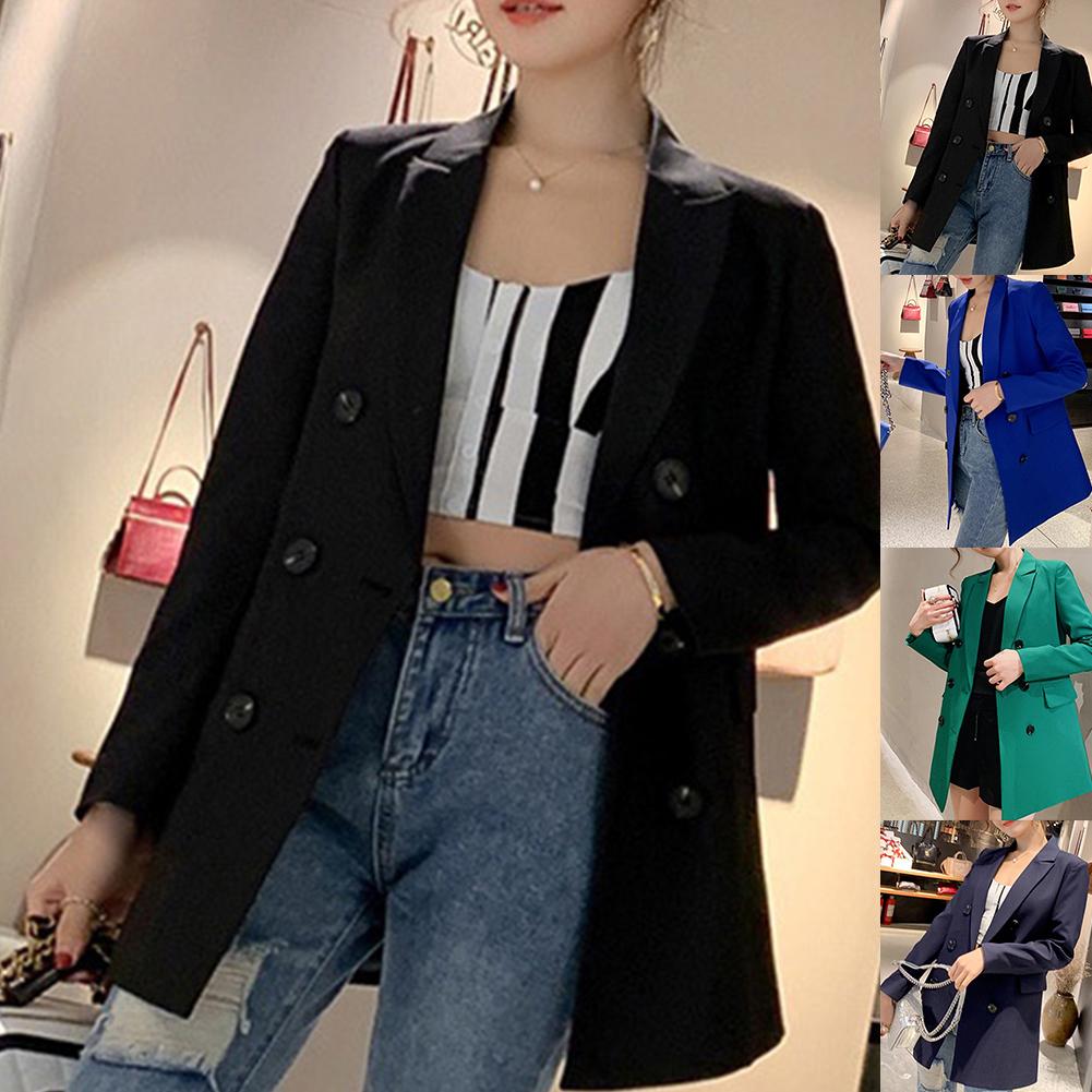 Blazer Oversize Femme – Veste Tailleur Large Chic Polyester