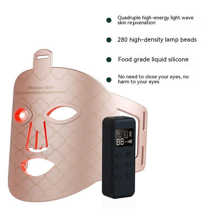 Masque LED Photothérapie Infrarouge – Appareil Beauté Rajeunissement Peau