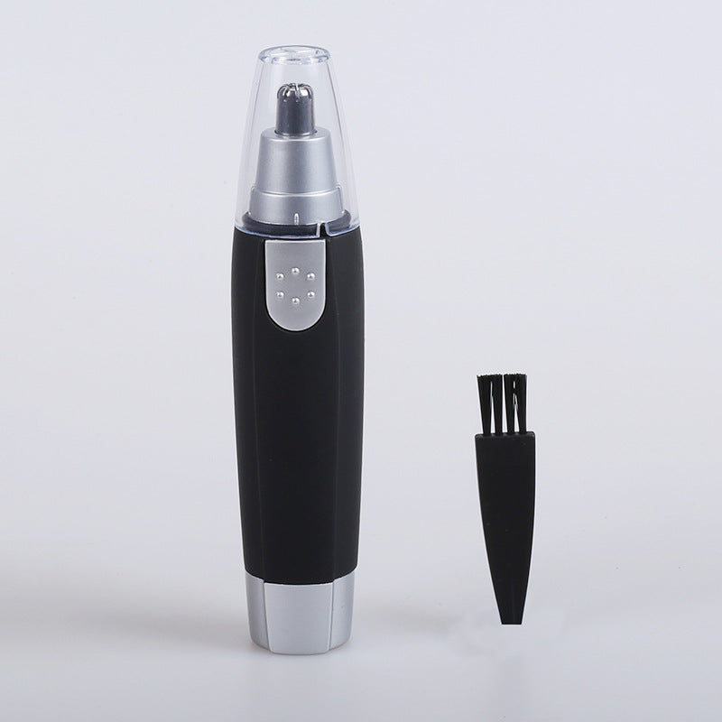 Tondeuse Électrique Nez & Oreilles Homme Femme – Lame Inox 360° Waterproof Noir Argent