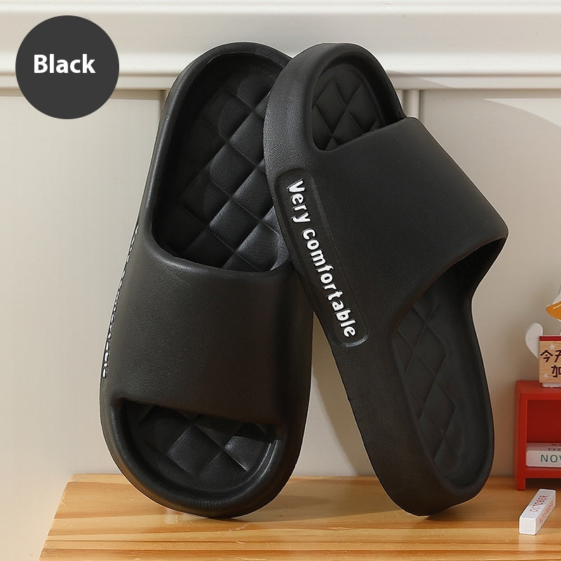 Chaussons Losange Couple – Pantoufles Antidérapantes Salle de Bain Été