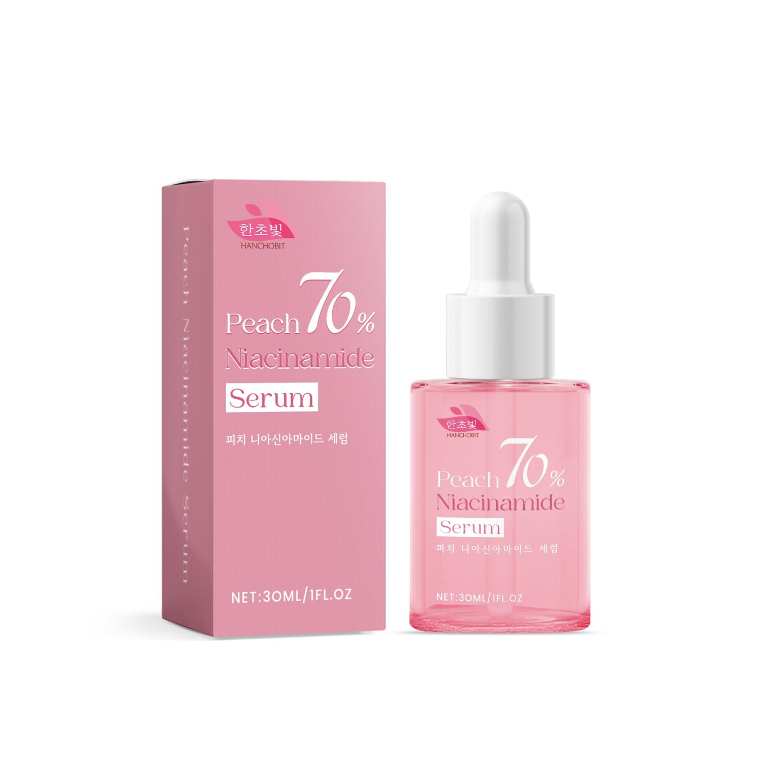 Sérum Niacinamide Pêche – Soin Hydratant Éclat Acide Hyaluronique 30ml