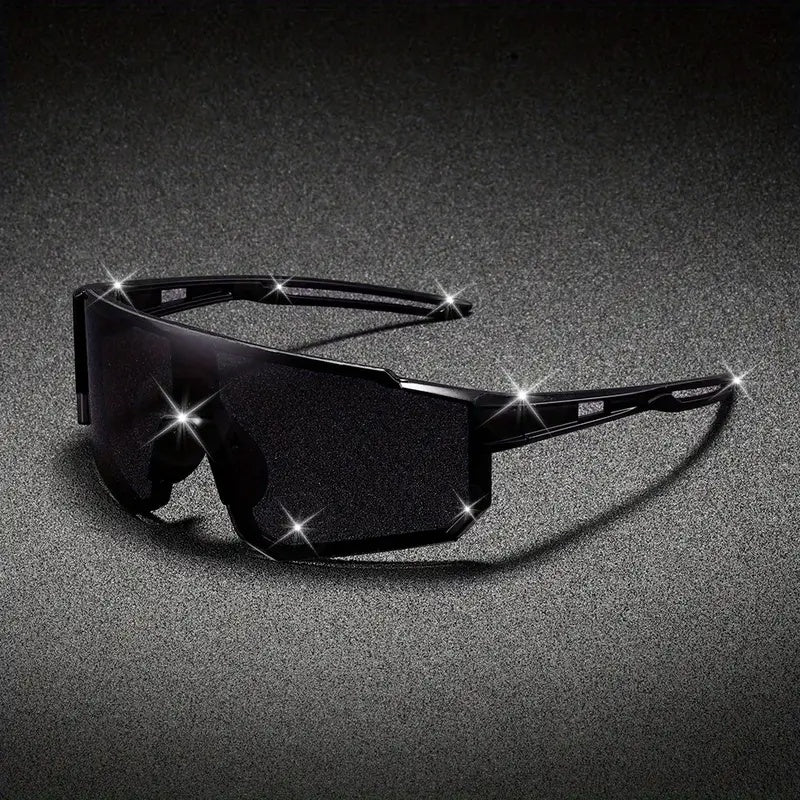 Fashion Unisex Polycarbonate Sunglasses – Polarized Photochromic Anti-Reflective Lenses Black