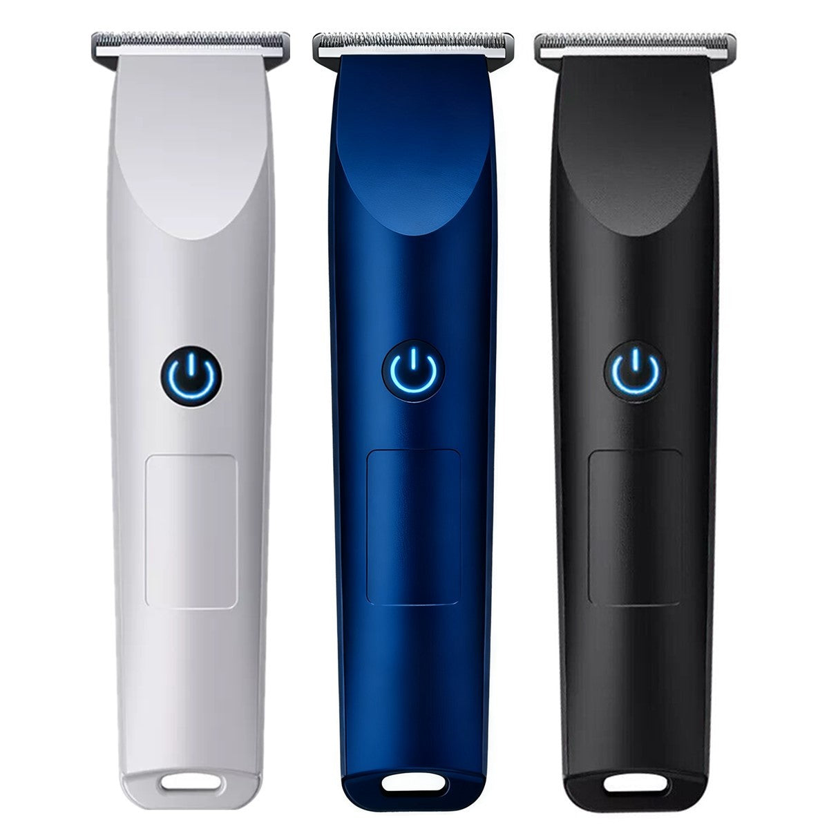 Tondeuse Cheveux Électrique Sans Fil Homme – Moteur 6000 tr/min Batterie 500mAh USB 4 Sabots Noir Bleu Blanc