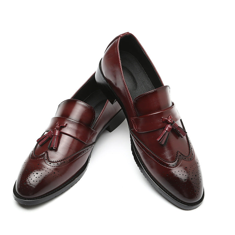 Chaussures Brogue Homme Cuir Synthétique À Franges – Bout Pointu Casual