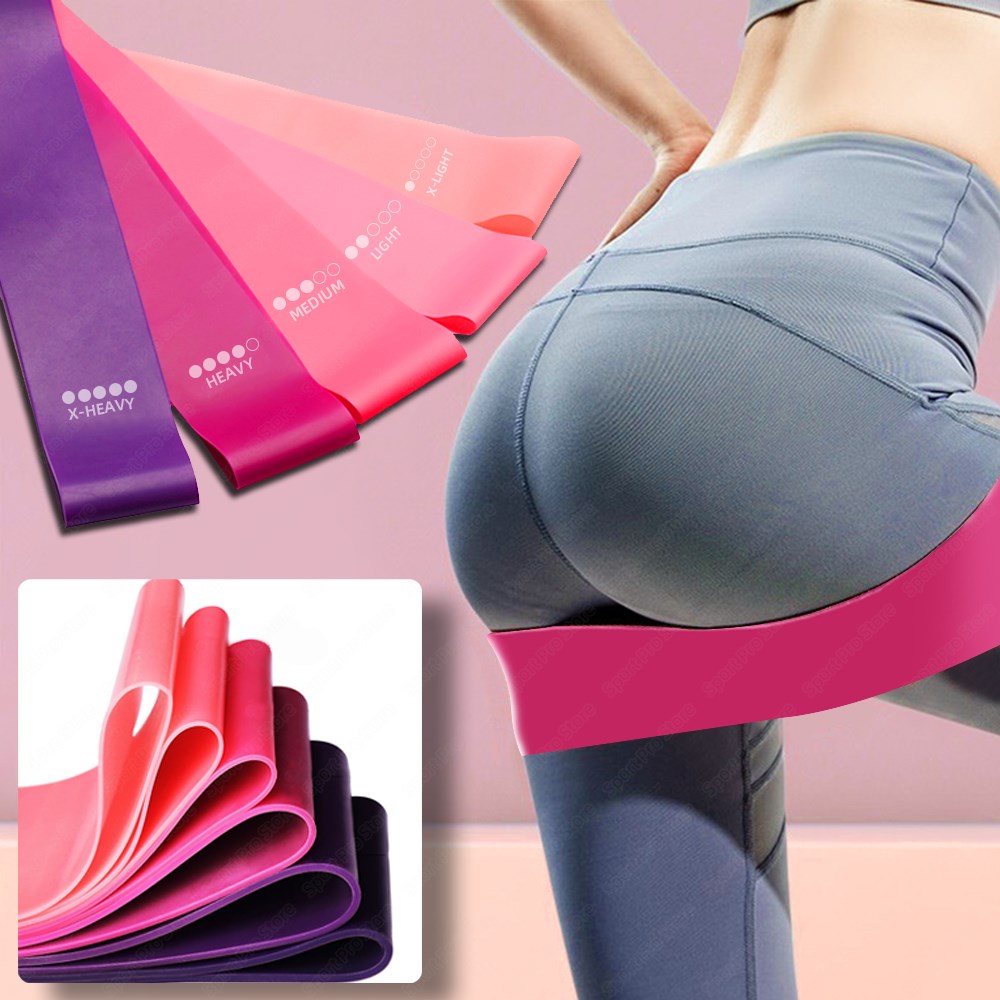 Bande Élastique Mini Yoga Fitness – 4 Niveaux Résistance Pilates Musculation