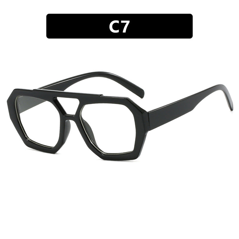 Lunettes de Soleil Grande Monture Léopard – UV400 Style Ins Street 12 Coloris