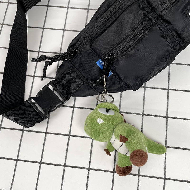 Sacoche Téléphone Homme Nylon Street – 7 Styles avec Pendentifs Noir Minuit