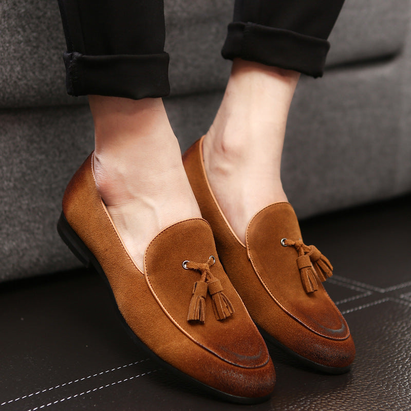 Mocassins Bateau Homme Cuir Doublure Agneau – Talon Profilé Mariage Banquet