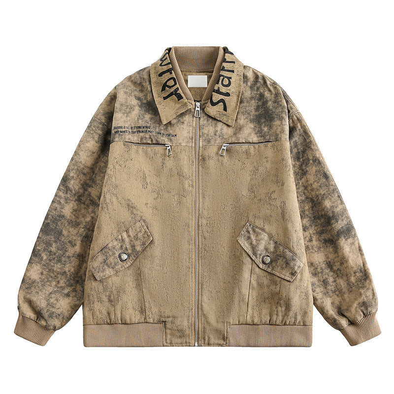 Veste Streetwear Brodée – Jacket Couples Oversize Coton