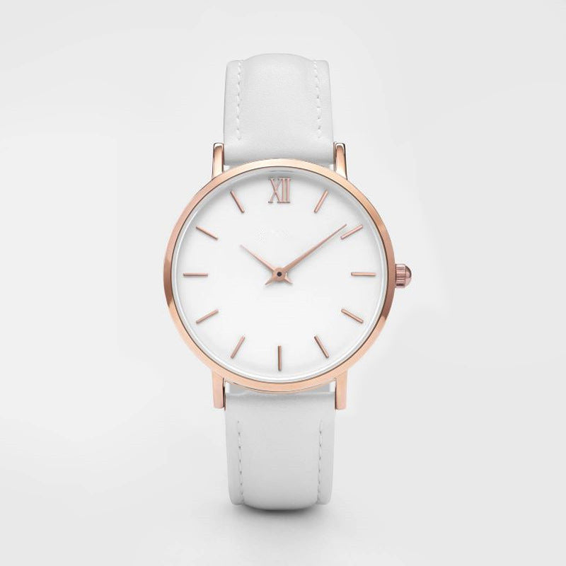 Montre Quartz Femme Bracelet Cuir PU – Cadran Carré 13 Coloris Tendance