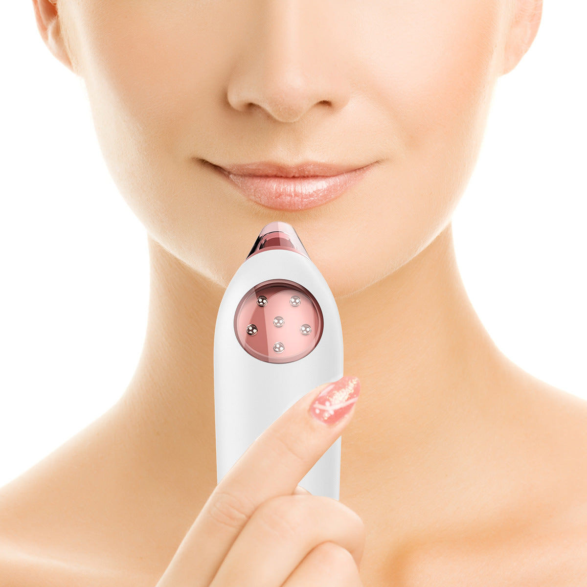 Aspirateur Points Noirs Électrique – Nettoyeur Pores Facial Lumière Colorée