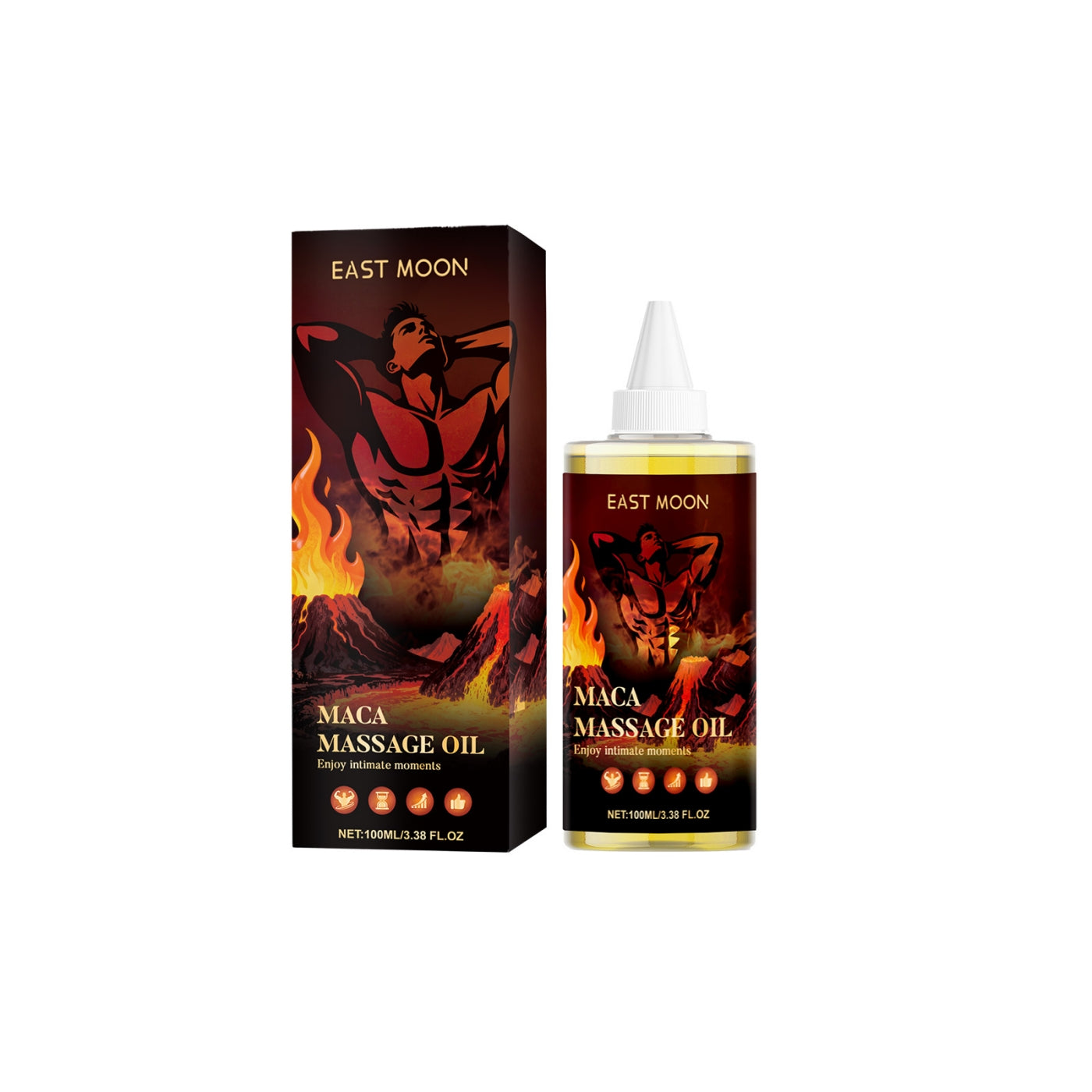 Huile Essentielle Soin Corps Homme & Femme – Hydratante Ginseng Maca Acide Hyaluronique 100ml