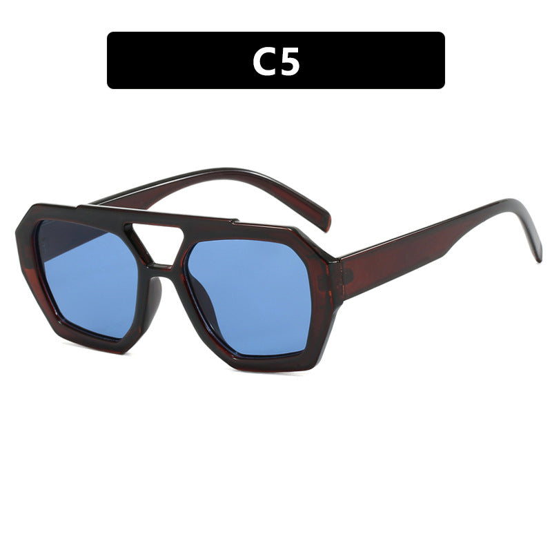Lunettes de Soleil Grande Monture Léopard – UV400 Style Ins Street 12 Coloris